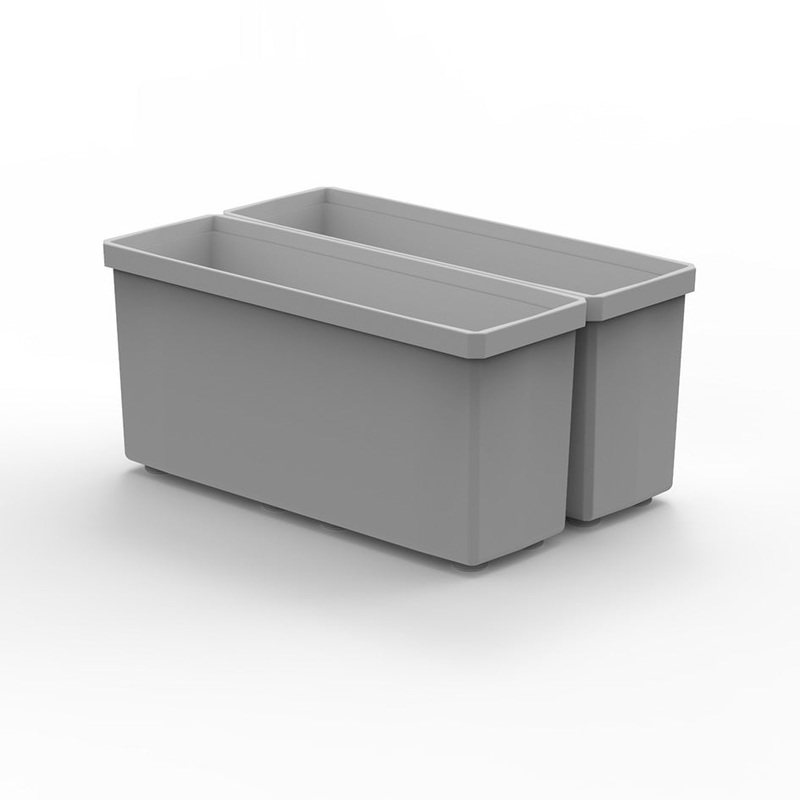 2 Customizable 1x3D (Deep) Bins (1.7″ x 5.62″)