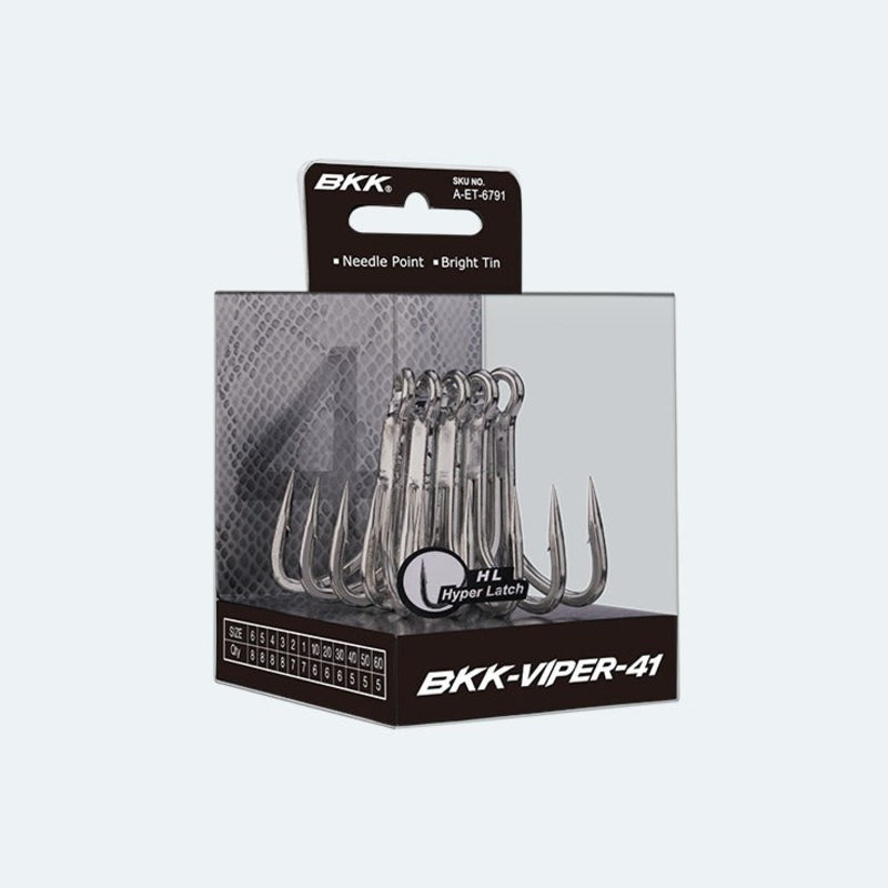 BKK Hooks Viper-41 Treble Hooks 1/0- 6Pk
