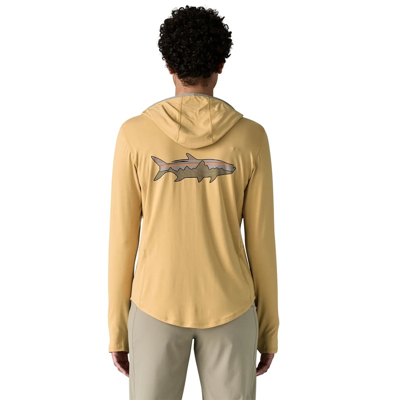 Patagonia W’s Tropic Comfort Natural Graphic Hoody Casting Logo: Thermal Blue / CTMB XS