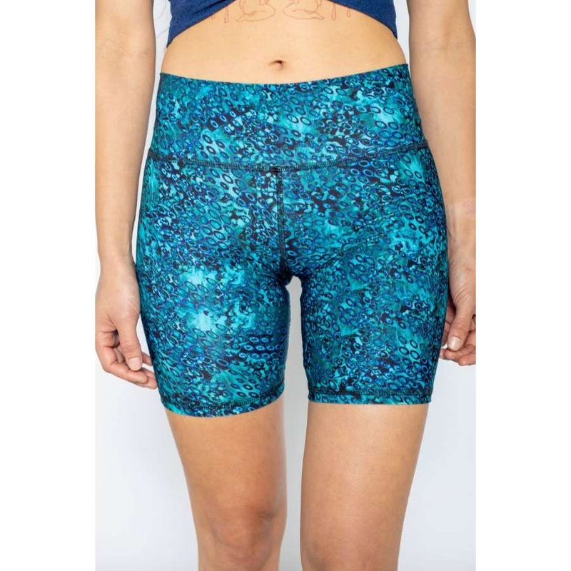 REEL SKIPPER TAHITIAN SUMMER COLLECTION CLASIC BIKE SHORT WATERCOLOR WAVES XS