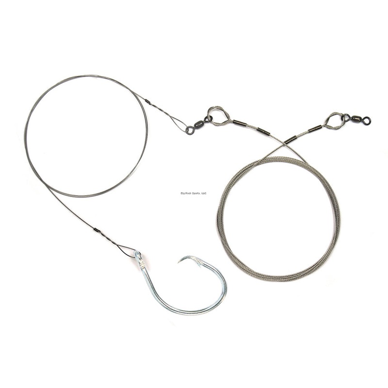 Sea Striker Deluxe Shark Rig 13/0 Circle Hook, 9′ 480lb SS Cable, 4′ Solid Wire