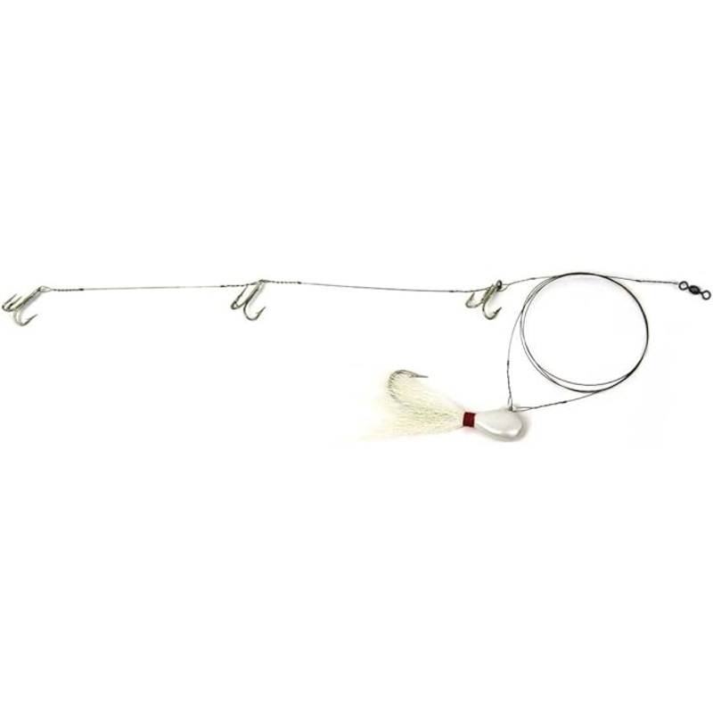 Sea Striker Ribbon Fish Rig 3Ea 4X Trebles 1oz Bucktail #5