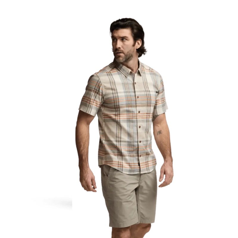 Sitka M’s Ambary SS Shirt Ember Spring Plaid S