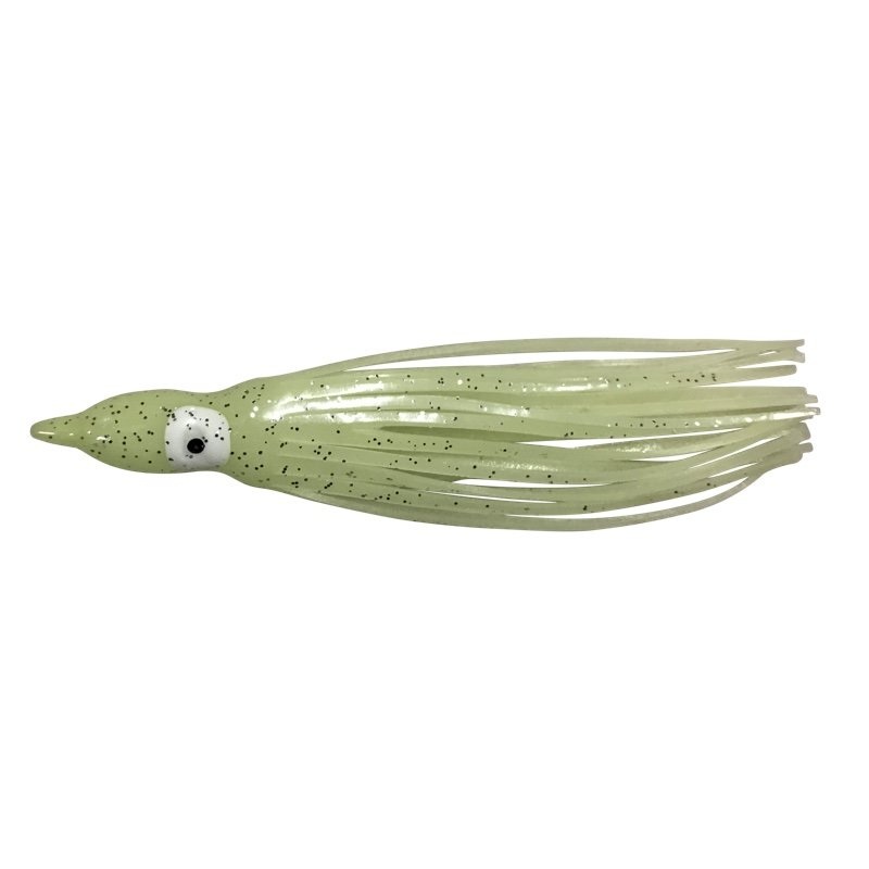 Run Off Lures Super Glow Squid Skirt (6pk, Assorted Colors) Glow