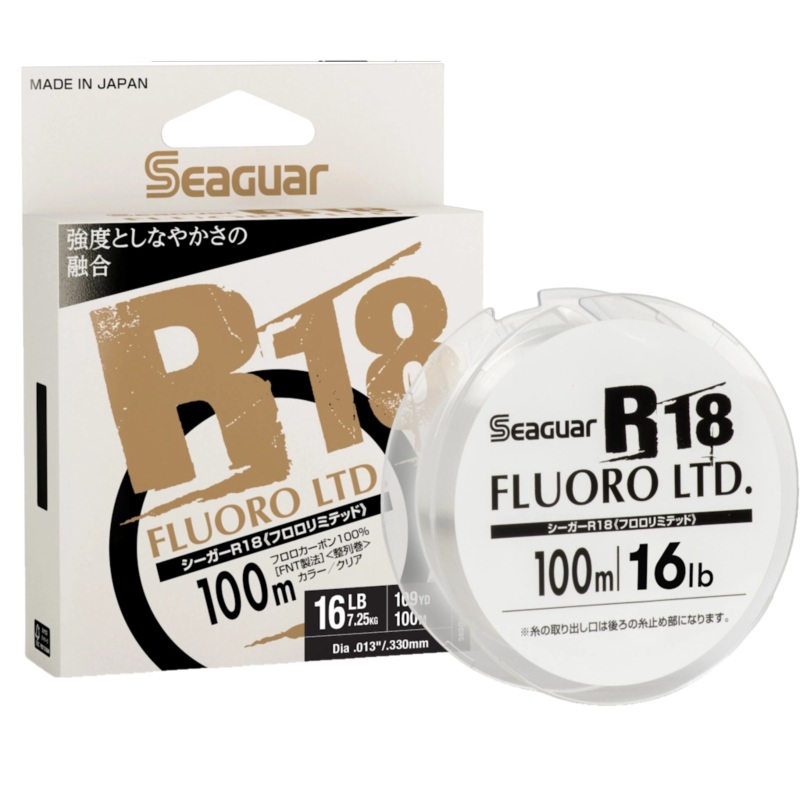 Seaguar JDM R18 Mainline 16lb Fluorocarbon Performance Fishing Line 109YD
