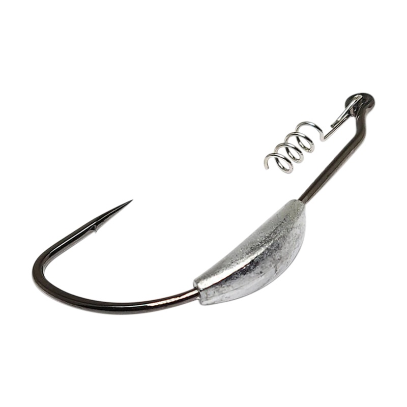 Superline EWG Spring Lock Weighted Hooks – Black 3/0 – 1/16oz