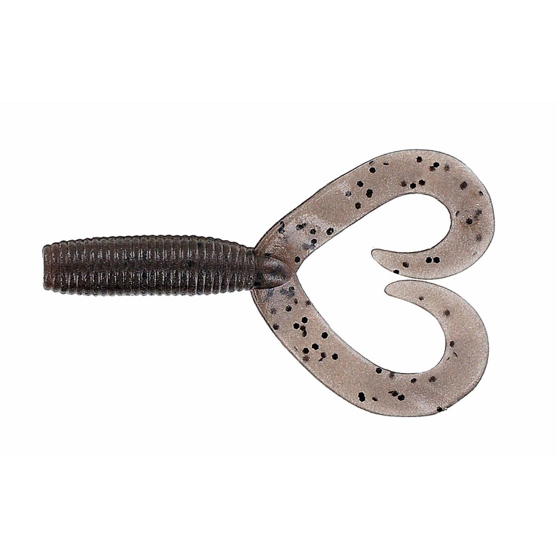YAMAMOTO DOUBLE TAIL GRUB Cinnamon W/Black Flk – 176 4″