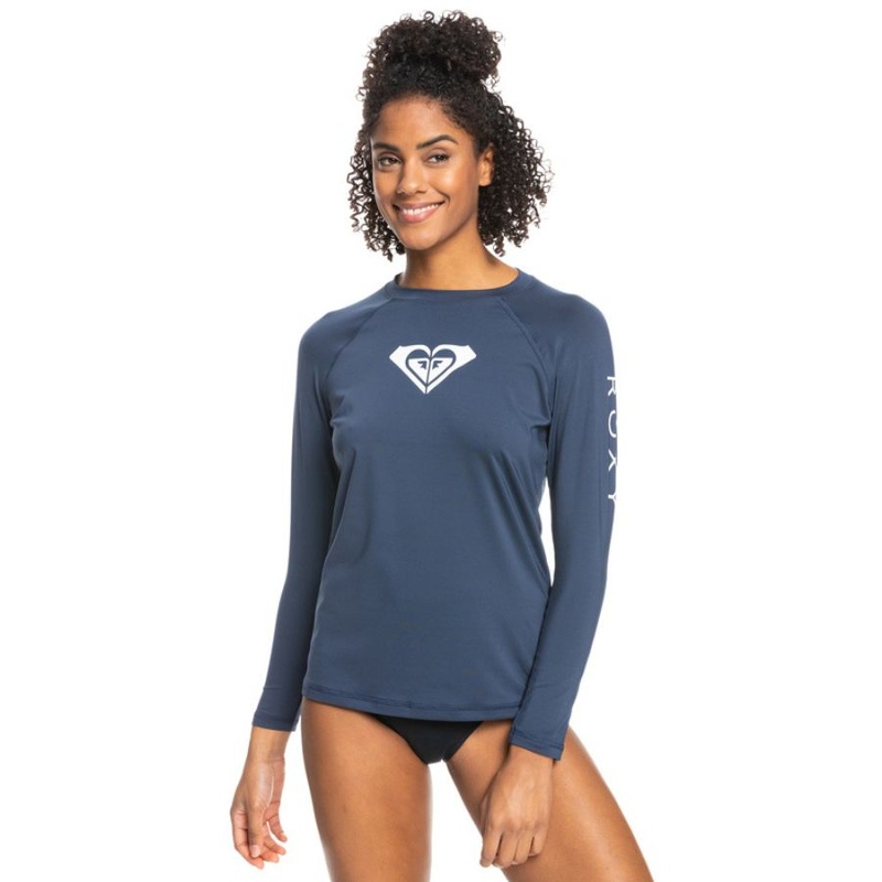 ROXY BEACH LYCRA PRINTED L/S RASHGUARD MOOD INDIGO DITSY LOVE XS
