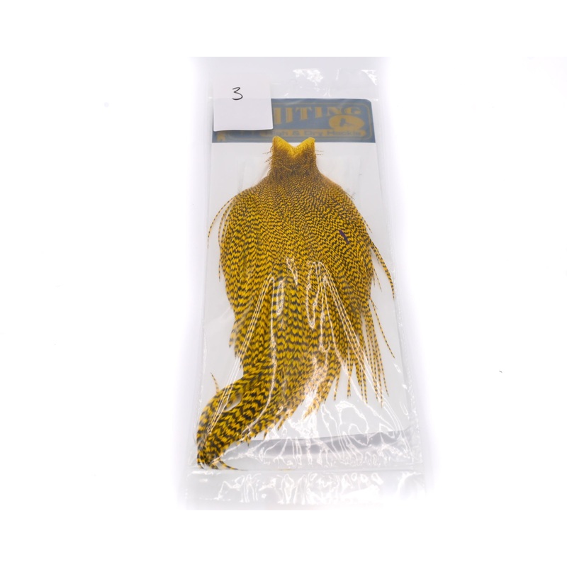 Whiting Farms High and Dry Hackle – Cape #1 –  Ghost Barred White