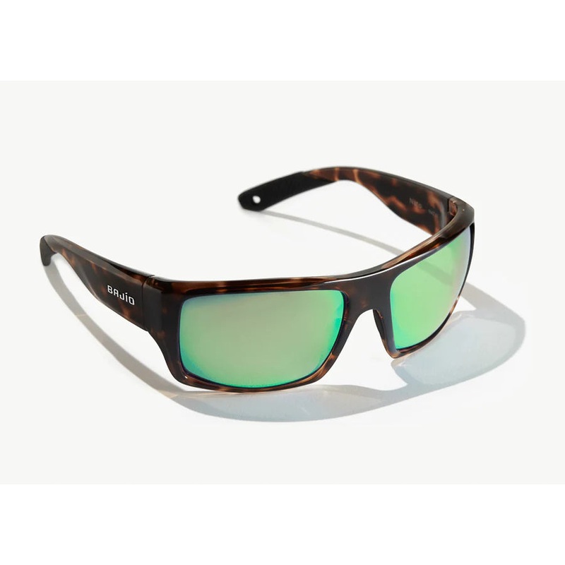 BAJIO NATO Brown Tortoise Gloss Green Mirror Glass