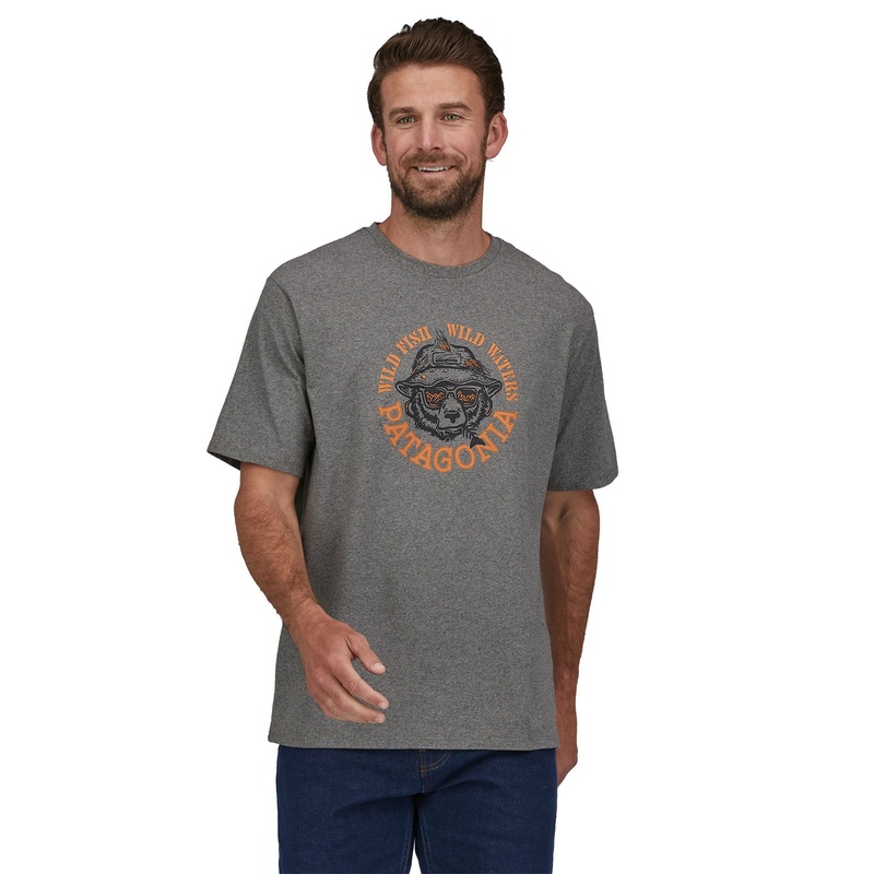 Patagonia M’s Take a Stand Responsibili-Tee Wild Grizz: Gravel Heather / WIGH XS
