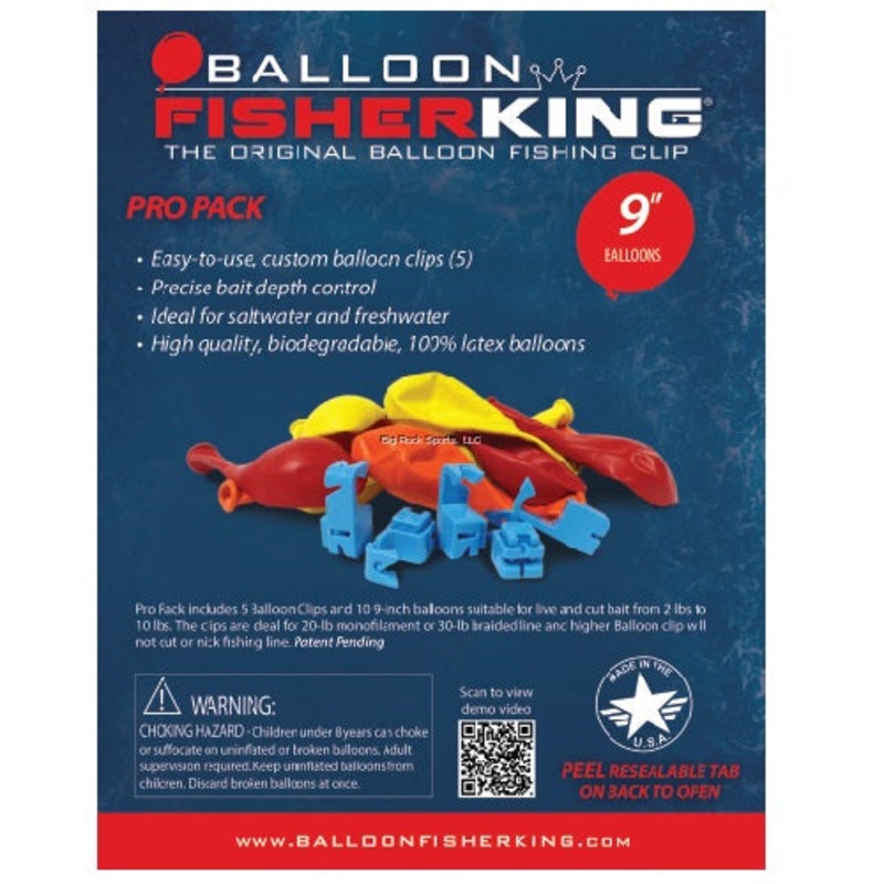 Balloon Fisher King Multi-Clip Pro Pack w/ 9″ Balloons, Clips 10ct