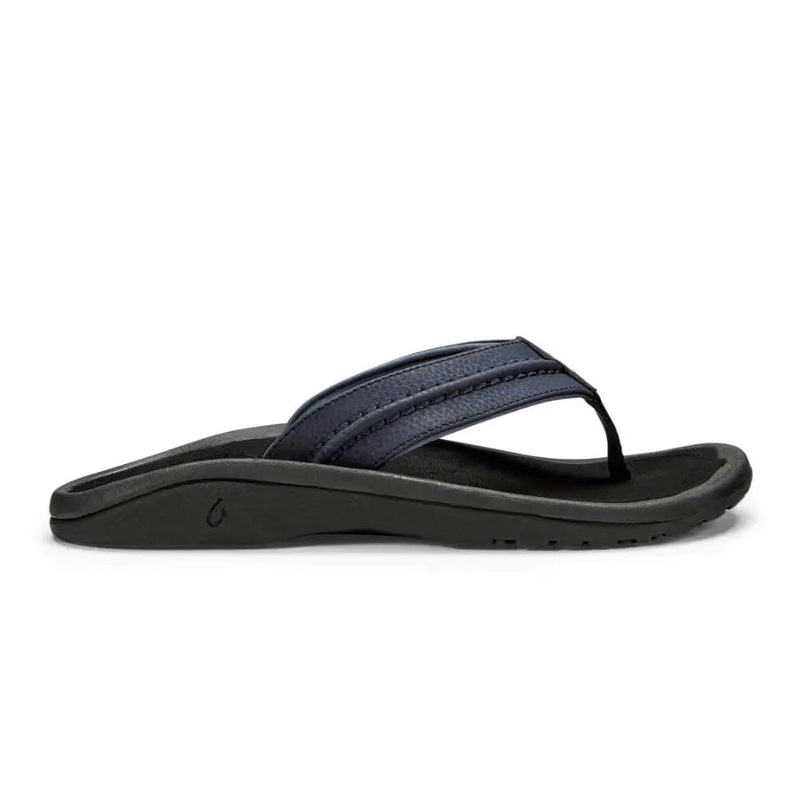 OLUKAI HOKUA SANDALS BLUE DEPTH / BLACK 9