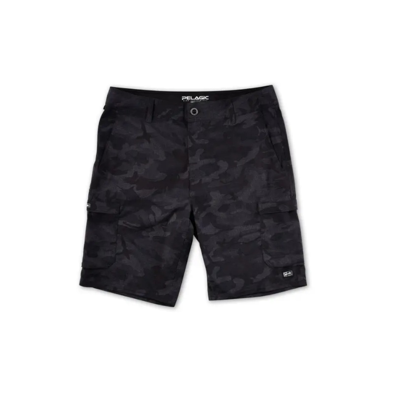 PELAGIC MADEIRA CARGO 20″ SHORT FISH CAMO BLACK 36