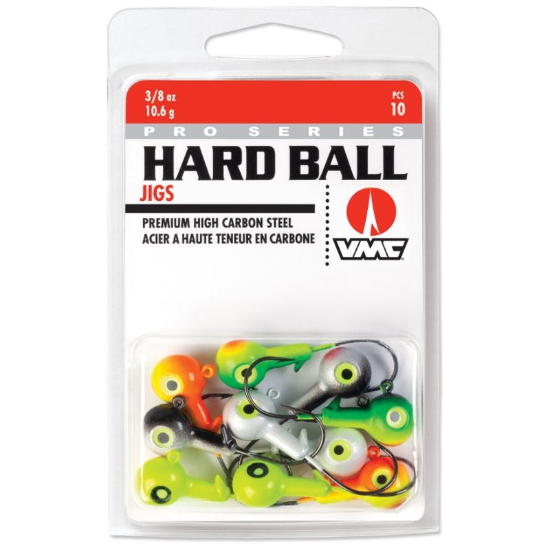 VMC Hard Ball Jig Kit – Assorted Colors 10 pack 1/4 oz – 2/0