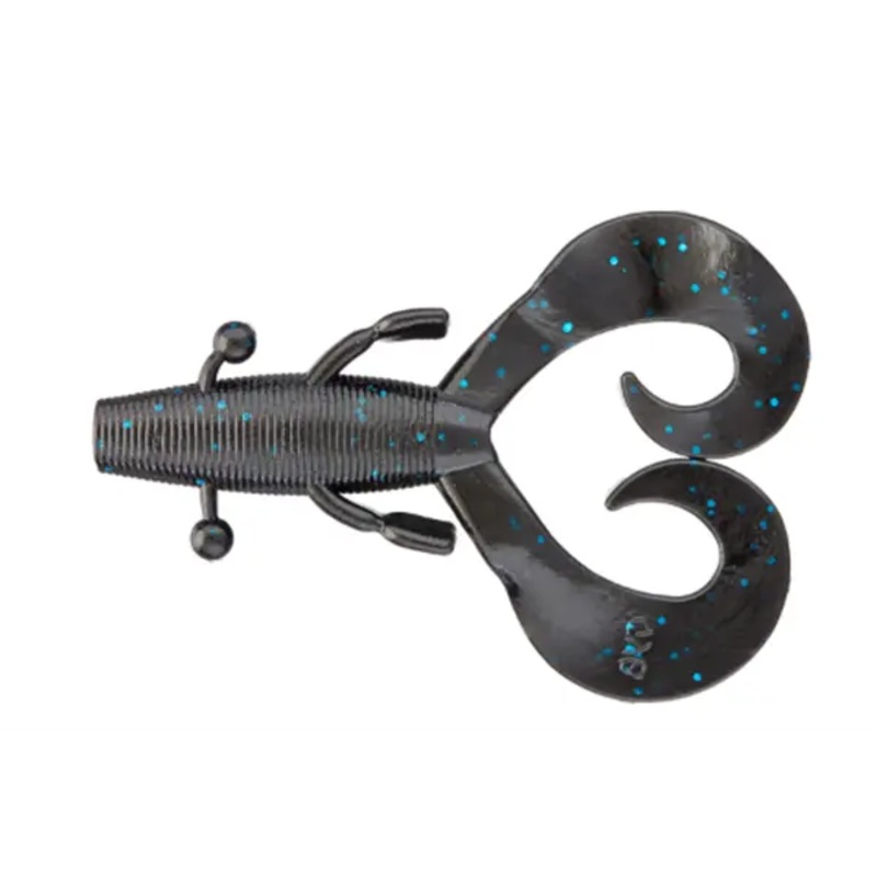 Yamamoto Cowboy 4″ (7 Pk) Black w/Blue Flake