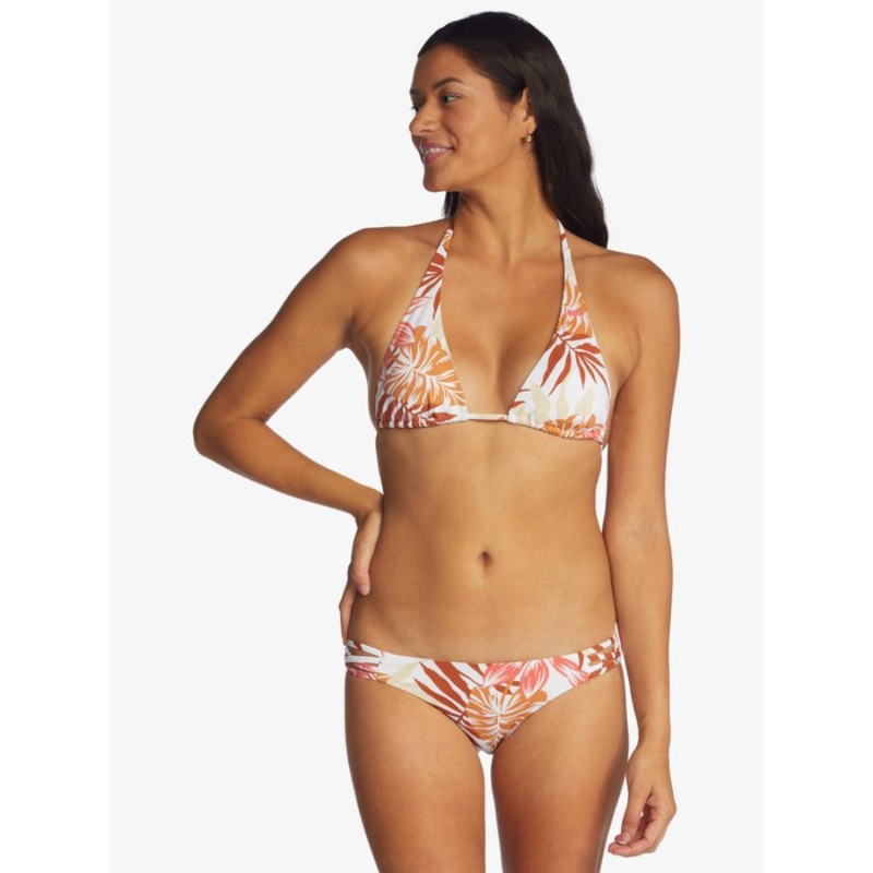 ROXY PRINTED BEACH CLASSICS BRALETTE BIKINI TOP XS