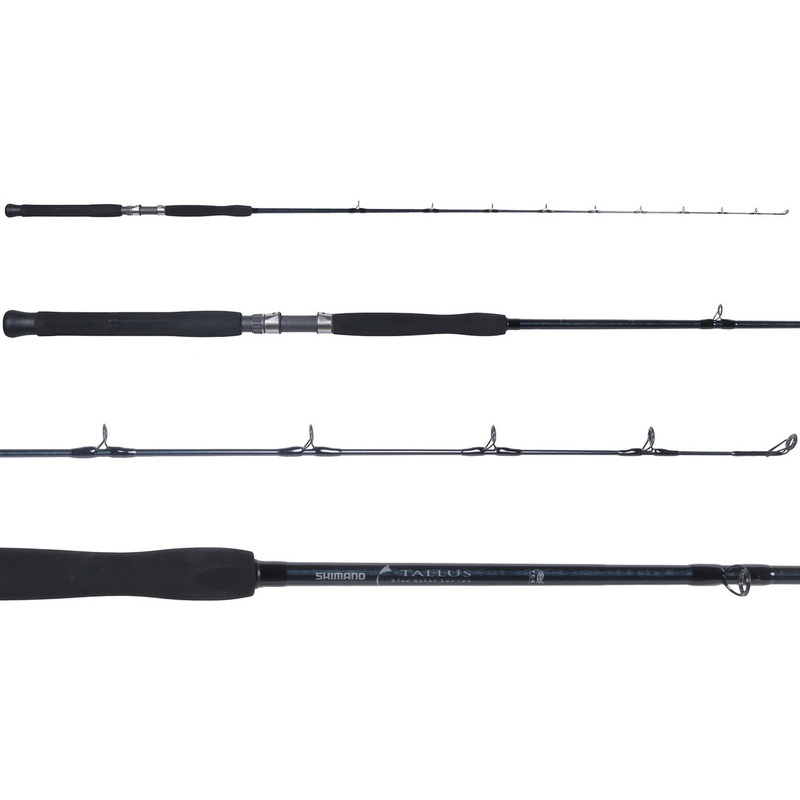 Shimano Tallus Trolling Slick Butt Roller Stripper Tip Ring Guided Rods TLC59HRSBLA