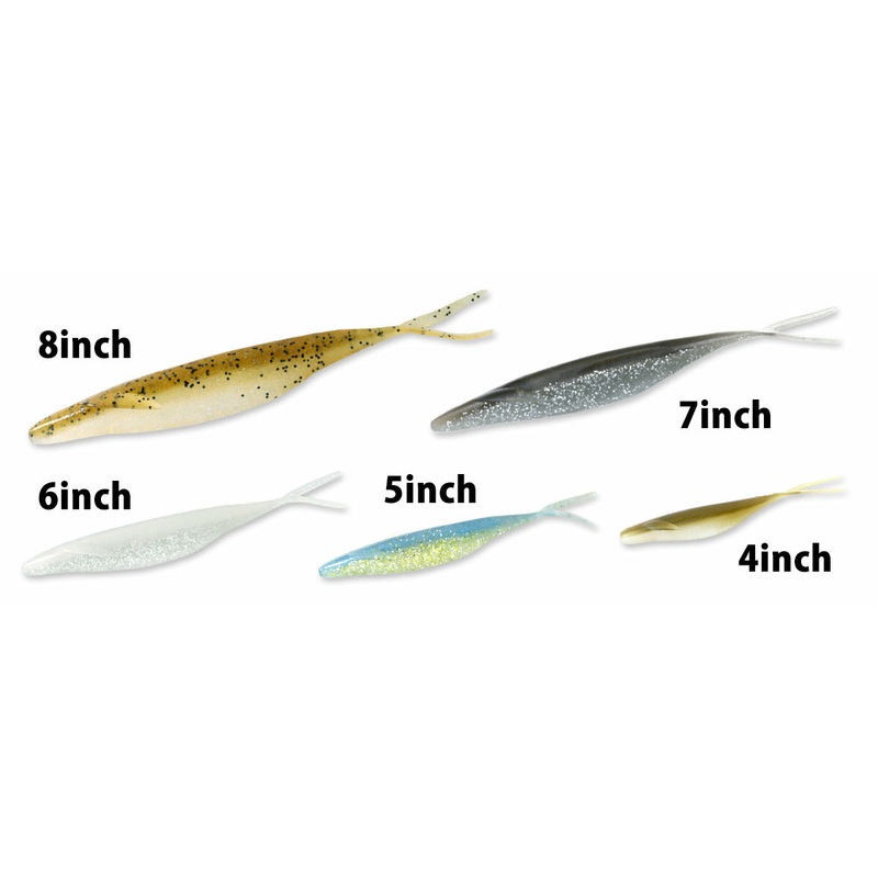 DEPS SAKAMATA SHAD #12 Green Pumpkin 2″