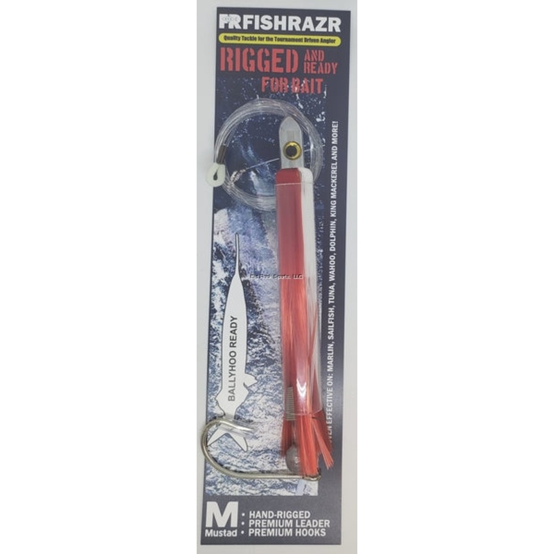 Fish Razr 6.5″ Chrome Flat Rigged Bally Chrome Red/White
