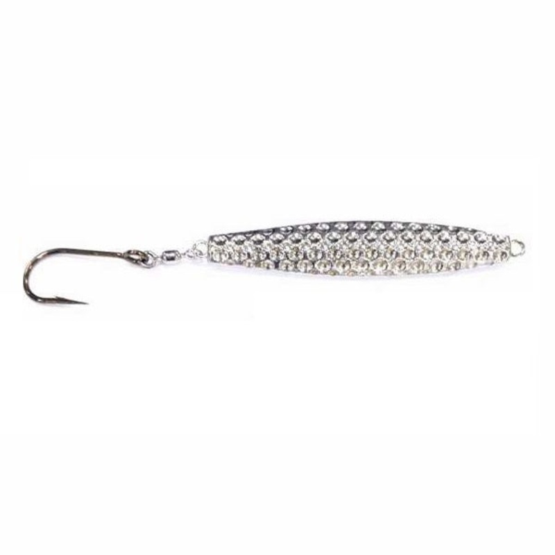 Run Off Lures Hammered Diamond Jig w/Heavy Duty Hooks Chrome 2oz