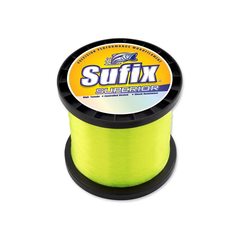 SUFIX SUPERIOR 1KG SPOOL MONO LINE NEON FIRE 30LB (3950yds)