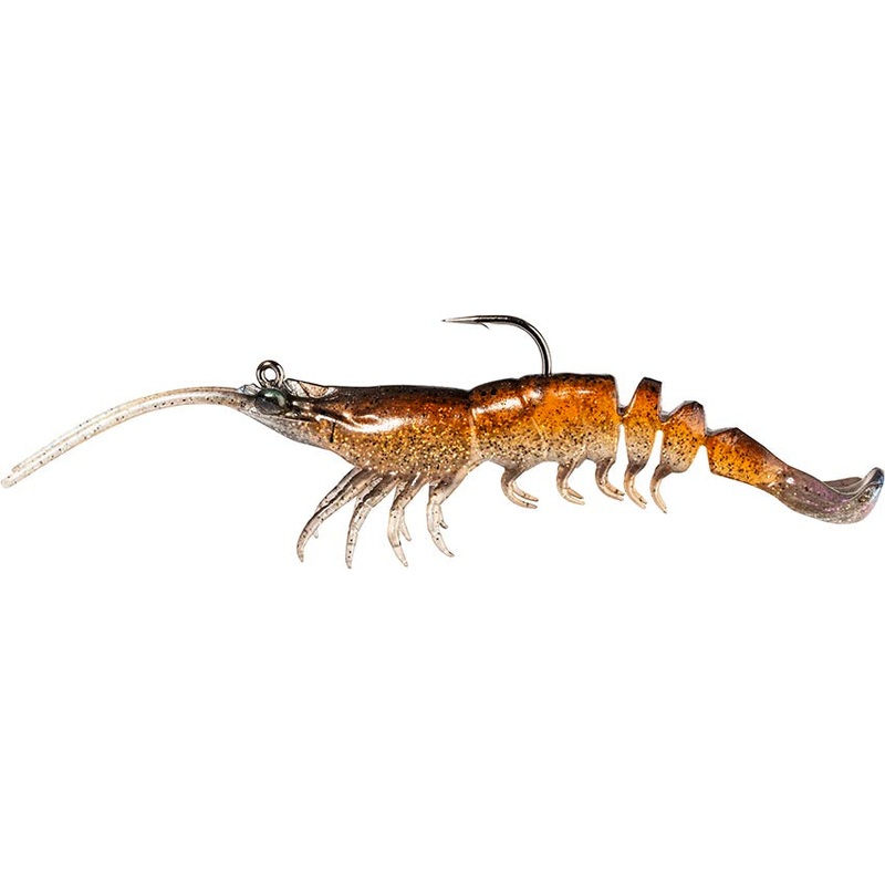 Z-Man Prawn StarZ Soft Plastic Prawn – 5 Inch Brown Shrimp 5 inch – 1/2 oz – 1 Count