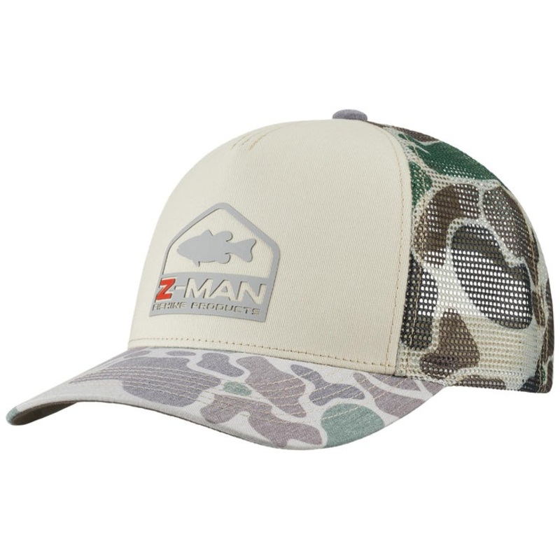 ZMAN CAMO BASS TRUCKER HATZ Khaki/Camo