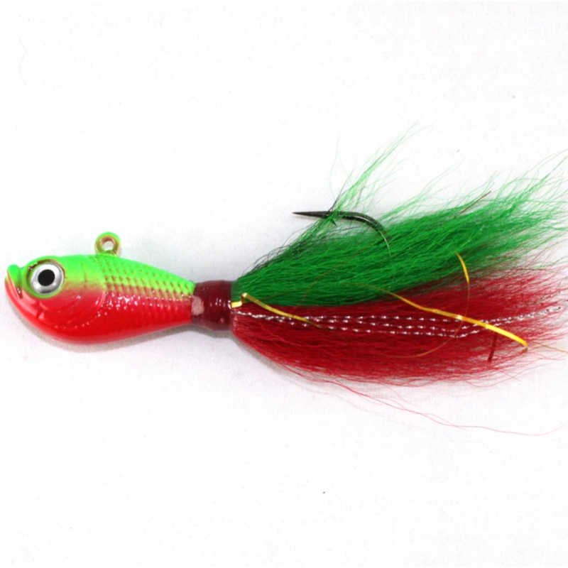 S&S Bucktails Rattletail 2.0 Jig Chartreuse/Pearl 1/2 oz