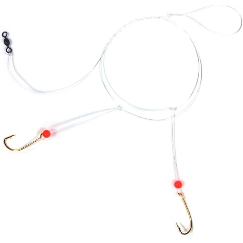 Sea Striker N8465-20G Sea Bass Hi-Lo Rig, 2 – # 2/0 Gold Bait