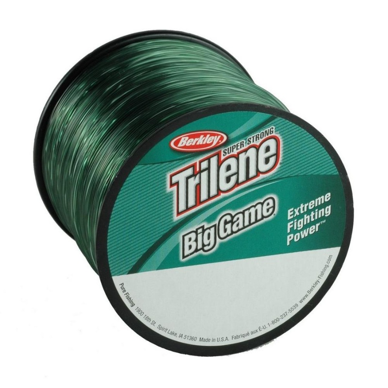 BERKLEY TRILENE BIG GAME MONOFILAMENT 1/4LB SPOOL GREEN 8LB (1700)