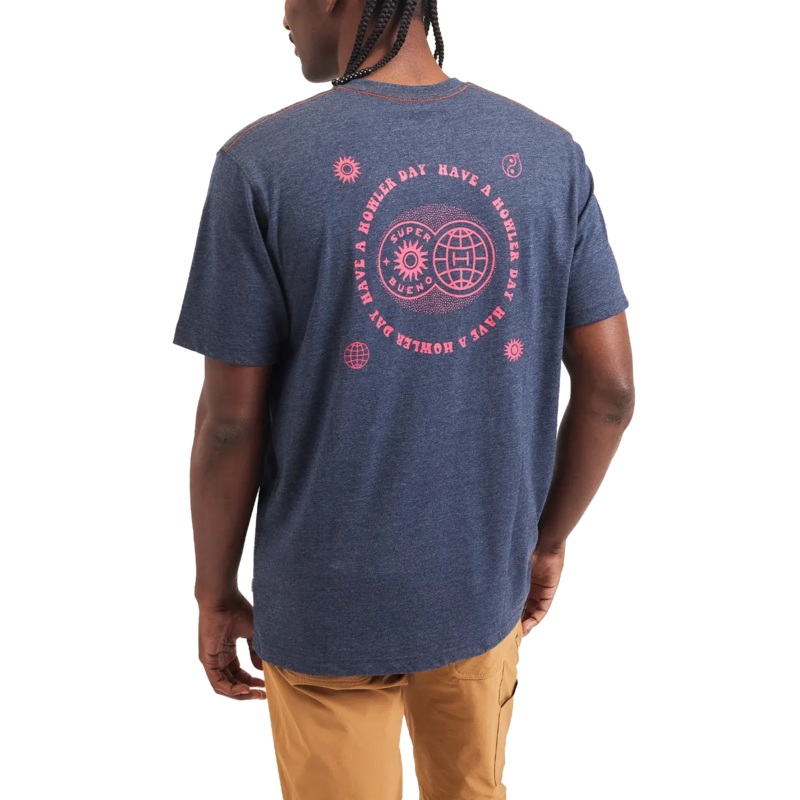 Howler Brothers Super Bueno Day T-Shirt Super Bueno Day : Navy Heather M