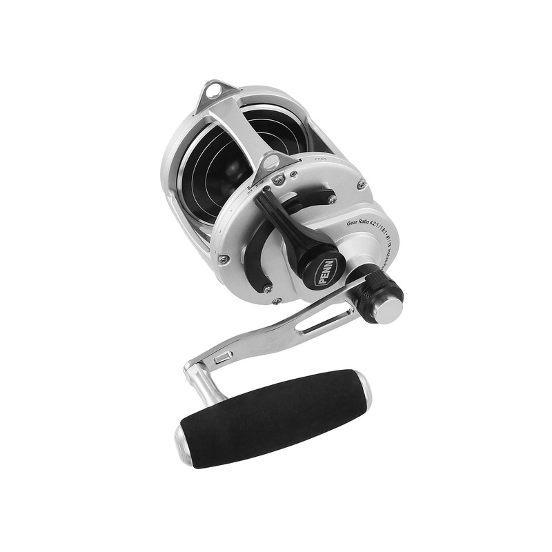 ?? Jigging World Power Handles for Penn Fathom II 2-Speed Reels (50% off) 115mm Aluminum Aluminum T-Bar Black