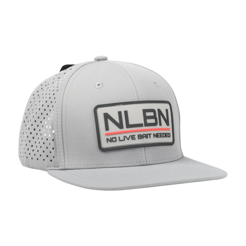 6-Panel Performance Red Lockup Hat Black