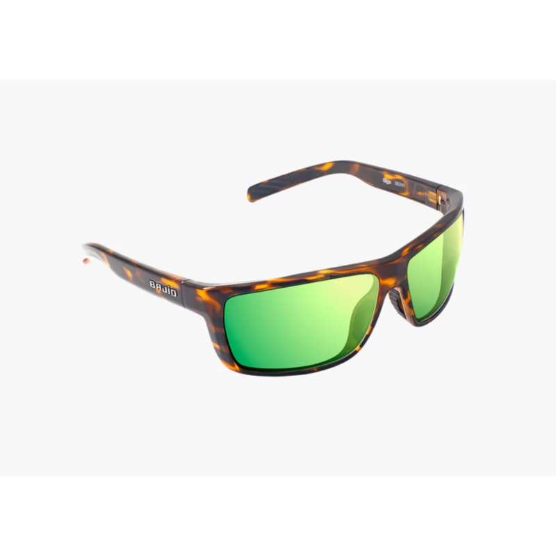 Bajio Sigs Sunglasses Brown Tort Gloss Green Mirror (Glass)