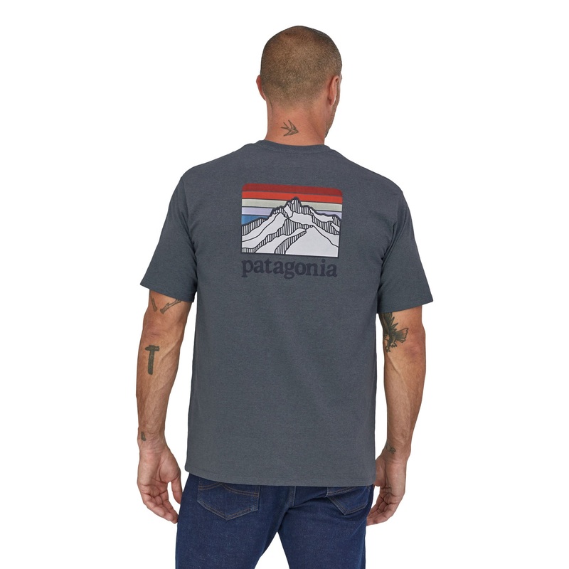 Patagonia M’s Line Logo Ridge Pocket Responsibili-Tee Sumac Red / SUMR XS