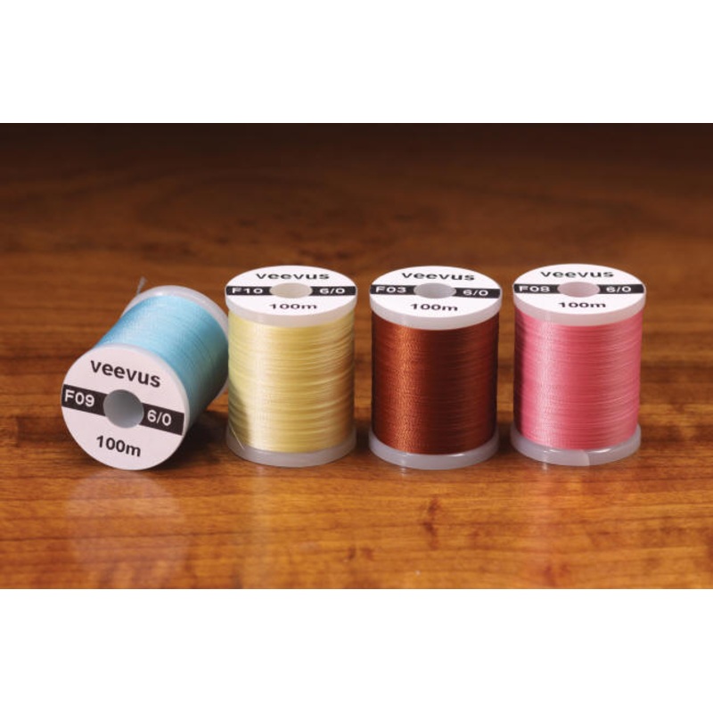 6/0 Veevus Fly Tying Thread – Assorted Colors White