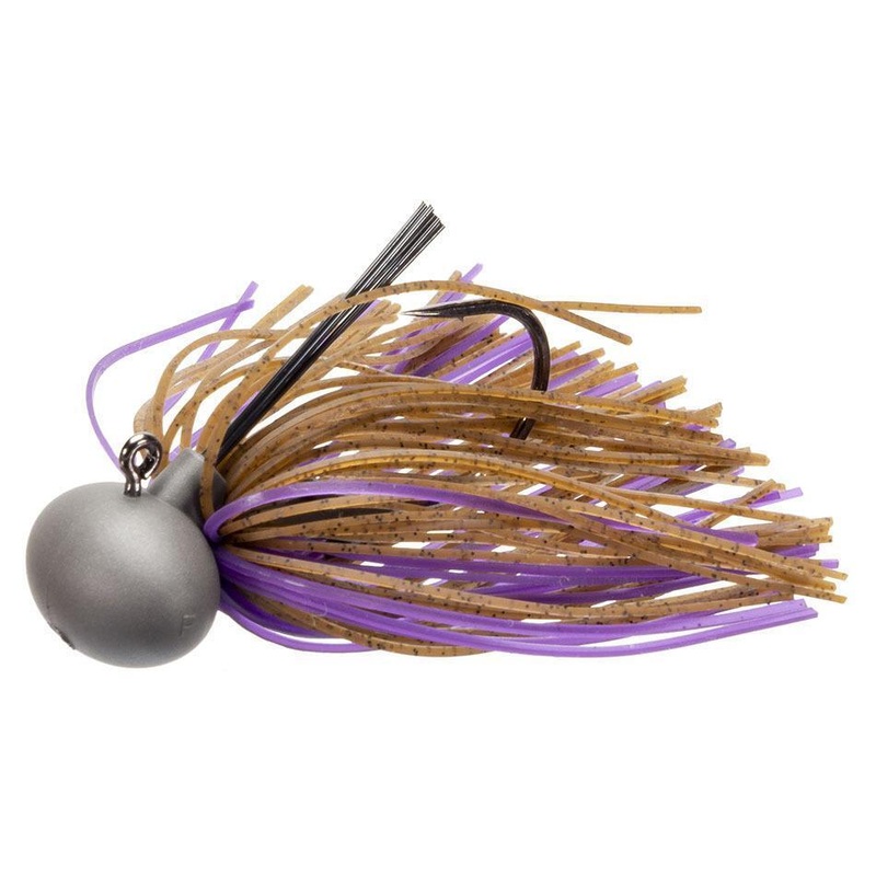 Keitech Tungsten Model II Football Jig Brown Purple 1/2oz