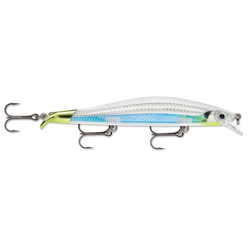 Rapala RipStop 12 Lure, 4-5ft, 4-3/4″, 1/2oz Albino Shiner
