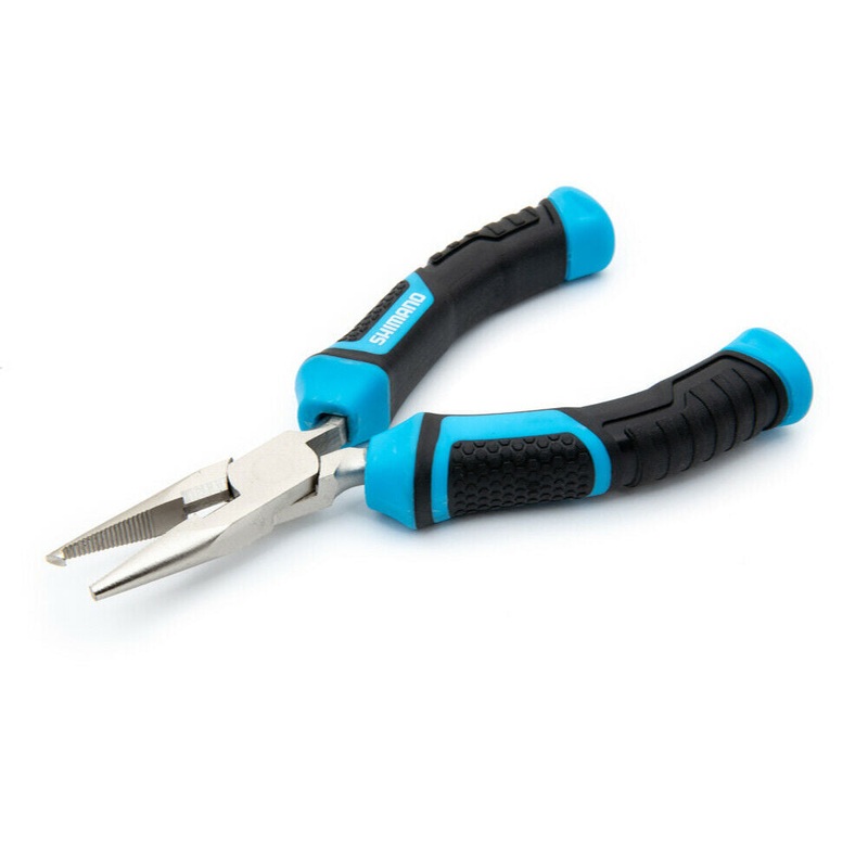 Shimano Brutas, 5″ Split Ring Pliers, Blk/Cyan Handles, High