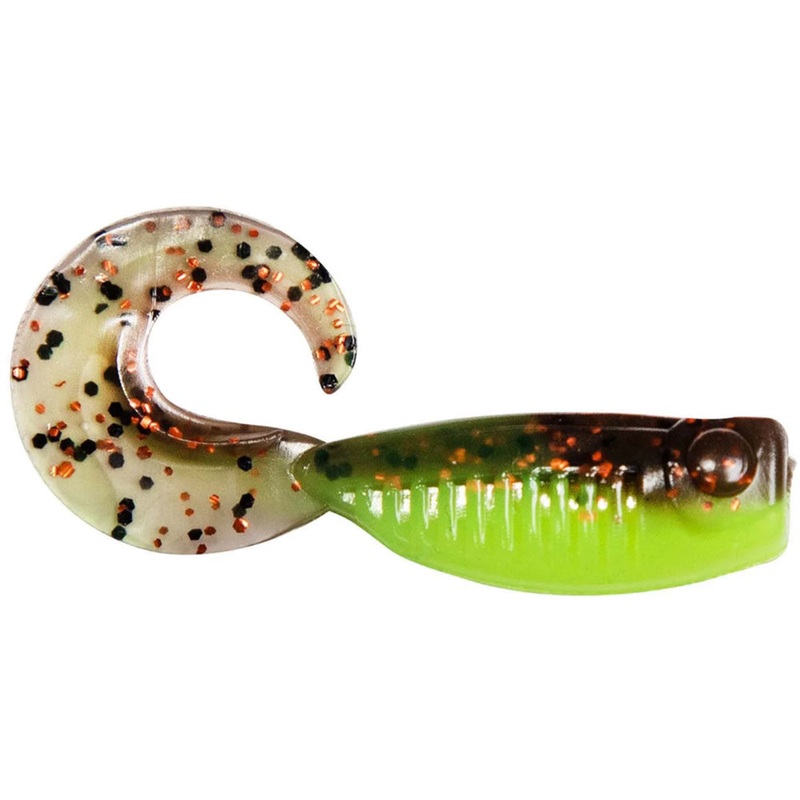Z-Man Guppy GrubZ Soft Plastic Grub – 2 Inch Baby Bass 2 inch – 8 Count