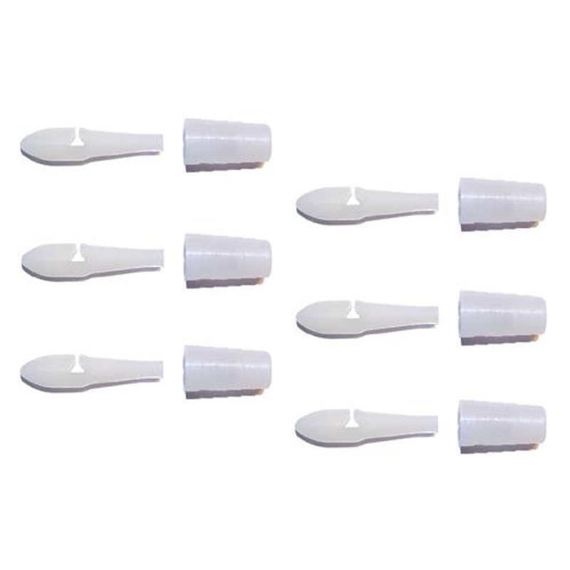 Bear Paw Line Leader Connectors – No Knots – #1-3 Packs of 6 (18 Total) – 1-50lb Test – No Tangle – #MP-1