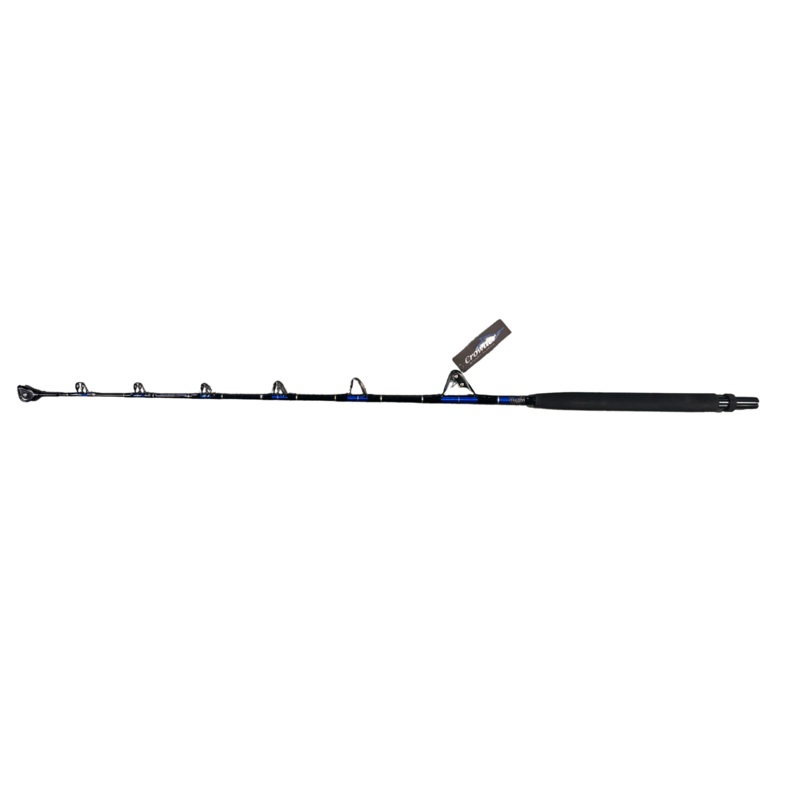 Crowder Rods SU5060 WRST UC 6′ 50-80lb Bluewater Series Stand-Up/ Aftco Wind-On Roller Stripper and Top/ Aftco Curved Uni-Butt