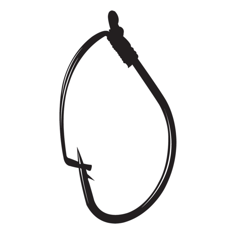 GAMAKATSU SPLIT SHOT DROP SHOT HOOK WEED Size 4