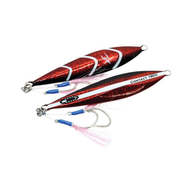 Ocean’s Legacy Hybrid Contact Jigs Rigged Pink Glow 160g