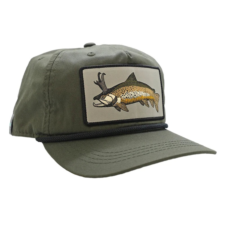 Rep Your Water – The Troutalope Hat Green