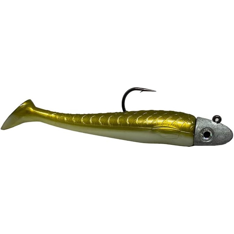 RonZ 6″ Z-FIN Paddle Tail Rigged 3 1/2oz Sand Eel