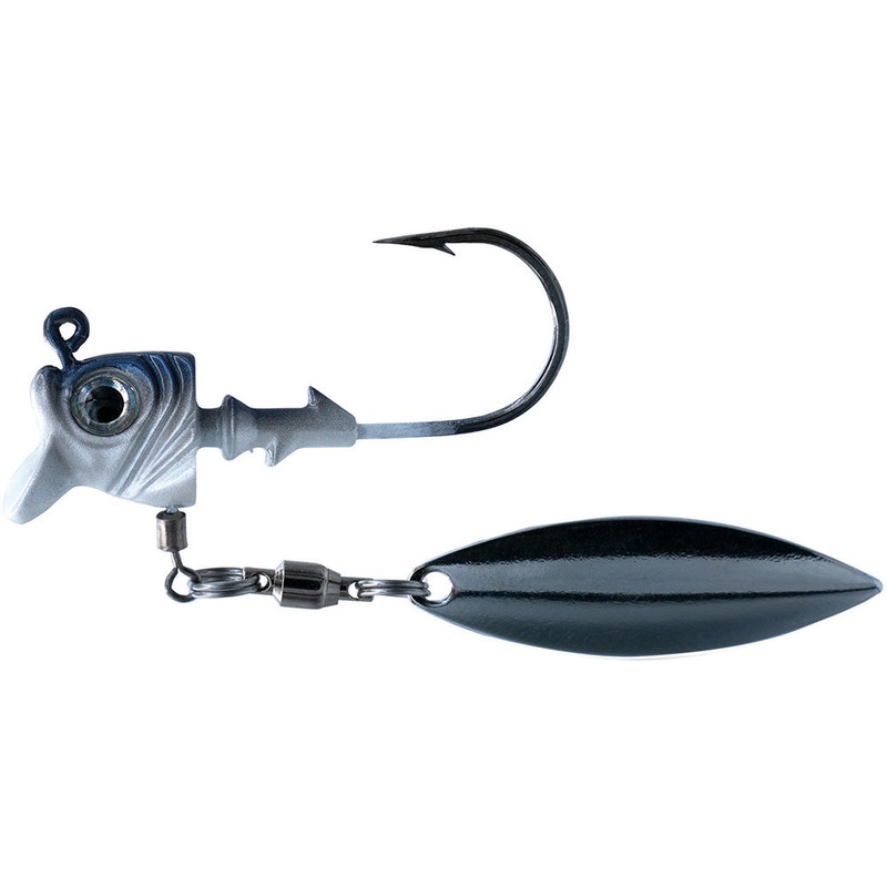 1st Gen Fishing Jawdropper Underspin Jighead – 2 Pack Blue Shad 1/4 oz – 2/0 – 2 pack