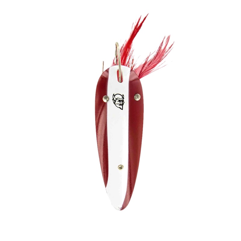 DARDEVLET SPOON WEEDLESS 3/4OZ 2-7/8″ RED/WHITE