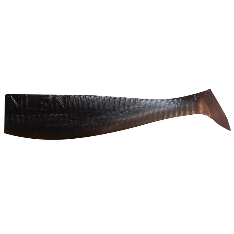 No Live Bait Needed Paddle Tail, 3″ Dark Mud Minnow
